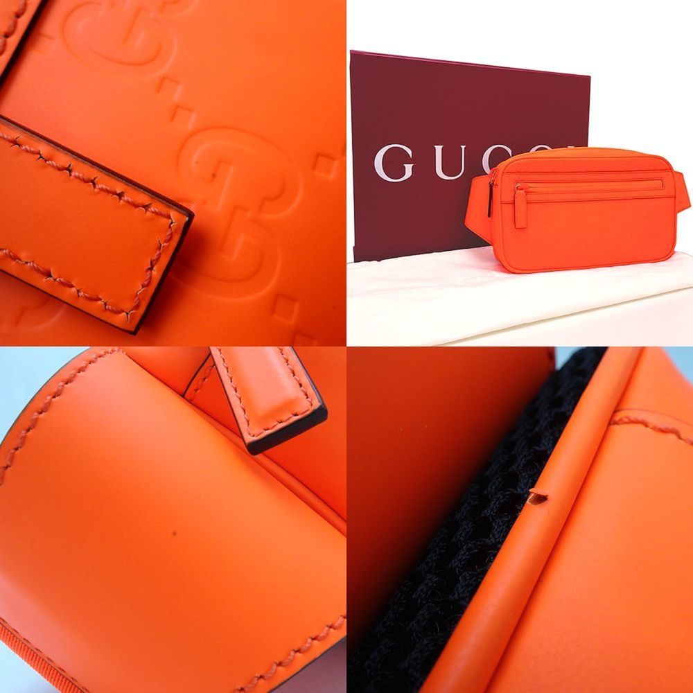 GUCCI Orange Leather Fanny Pack - Picture 4 of 10